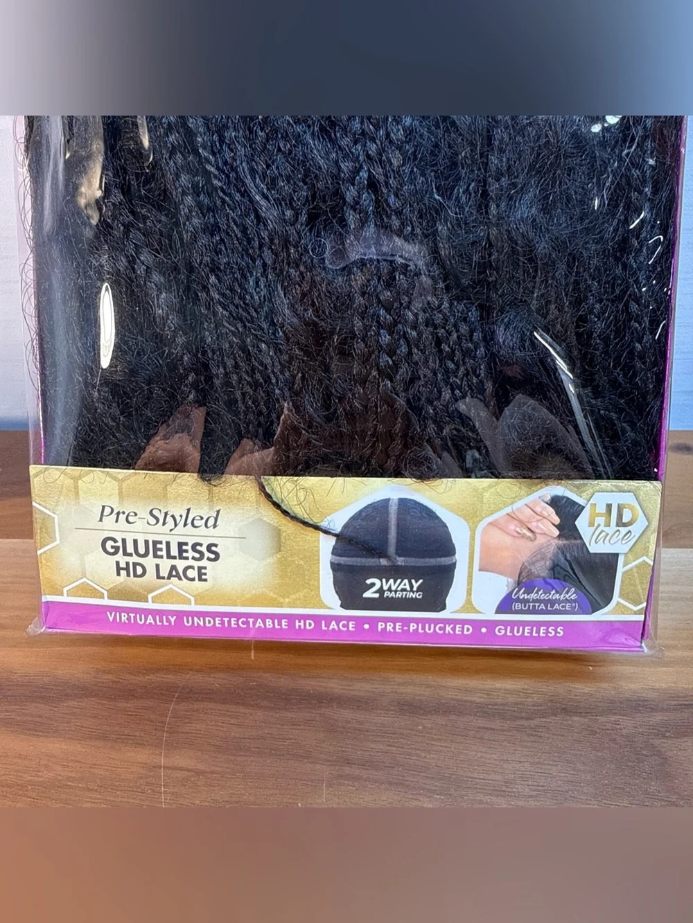 Sensationnel Butta Lace pre-styled‎ 2 Way Parting synthetic HD lace wig Unit 1